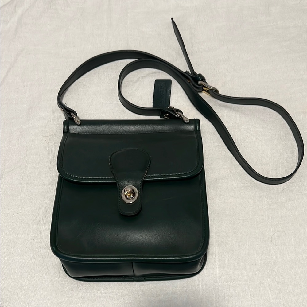 Coach Green Crossbody Bag with Adjustable Strap